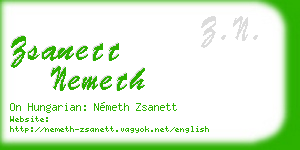zsanett nemeth business card