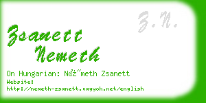 zsanett nemeth business card